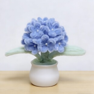 母亲节手工DIY盆栽绣球花扭扭棒向日葵雏菊摆件桌面团建沙龙活动