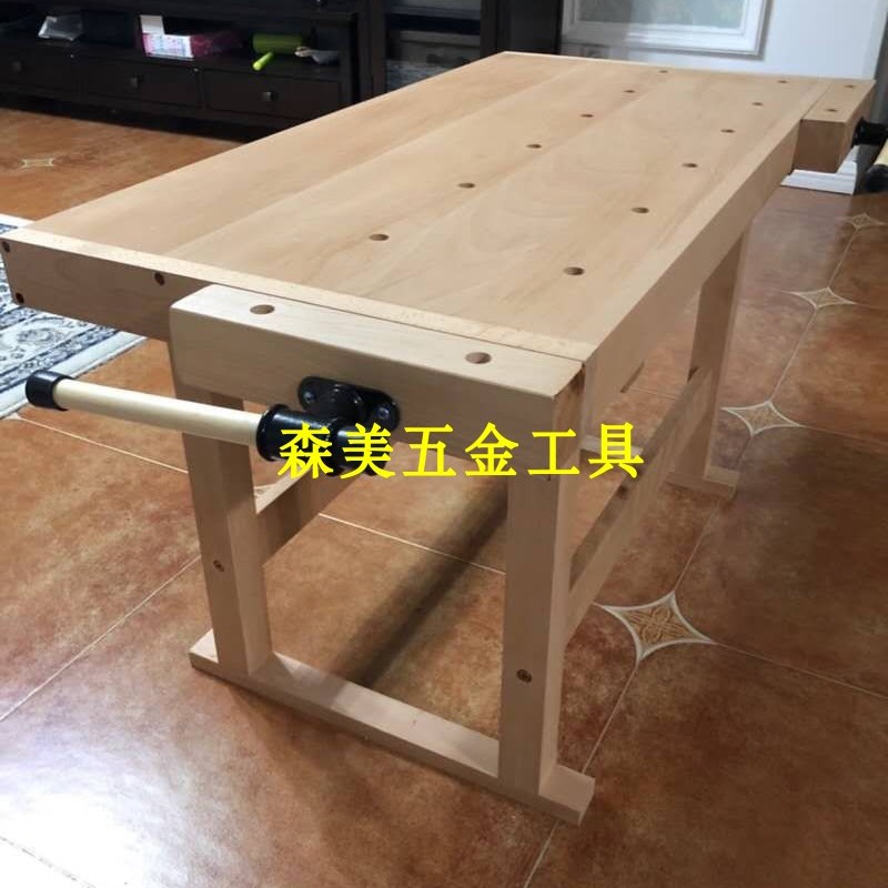 幼儿园学校专用木工桌多功能操作C台实木桌学生木工台家用手工桌