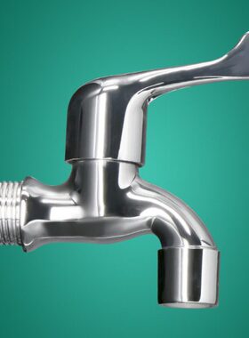 埃美柯拖把池龙头530黄铜4分拖布池快开DN15简易式工程款陶瓷芯嘴