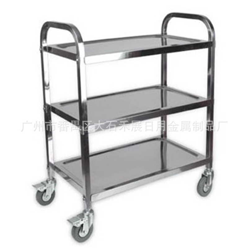 厂货不锈钢三层餐车酒店用品批发小号餐车酒店餐车清洁车批发