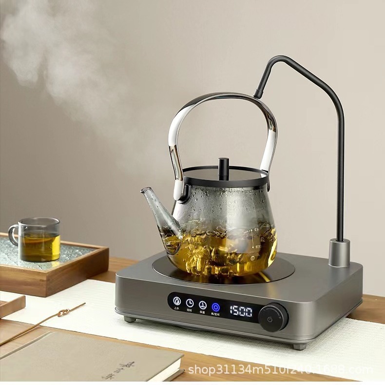 新品简造二代自动上水电陶炉茶炉抽水电热炉 烧水煮茶炉家用