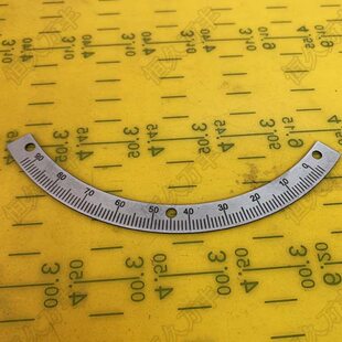 90度逆时针半圆刻度机械角度盘机器配件不锈钢圆盘150#130#1配件