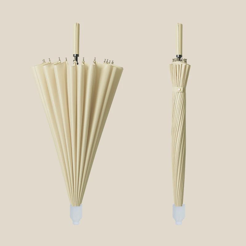 新中式国风直柄伞防水套收纳车载伞抗风骨防雨24骨大X号双人长柄