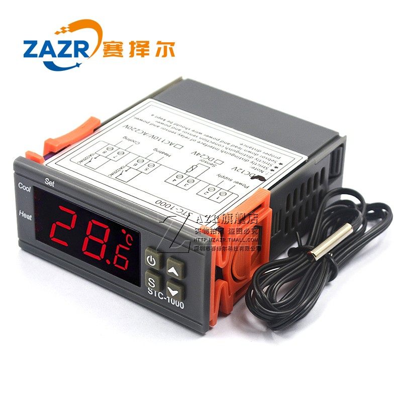 温控器stc-1000水族孵化海鲜机电子数显微电脑温度控制器开关