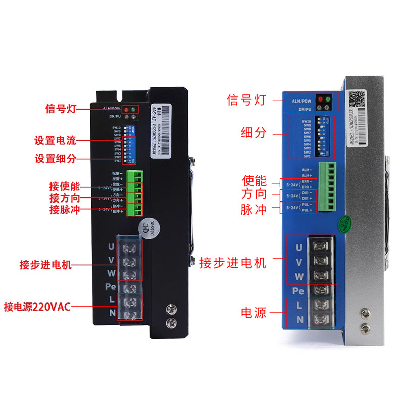 86三相高压步进电机套装6N M 86BYGH350C+3DM2283/2254马达驱动器