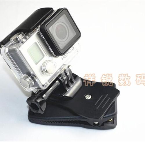 Gopro配件Hero5/4/3+/3背包夹运动相机书包夹360度旋转多功能夹子