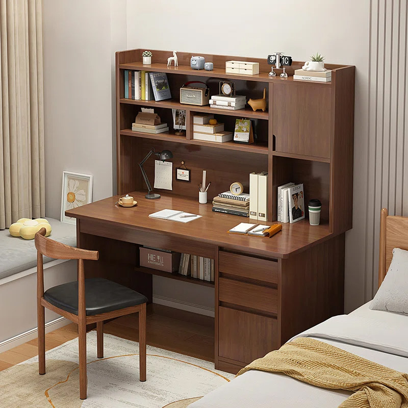 电脑台式桌书桌书架一体家用学生简易卧室木质桌子长方形桌椅组合,农用物资,苗木固定器/支撑器,淘宝优惠券,粉丝福利购,淘宝优惠卷