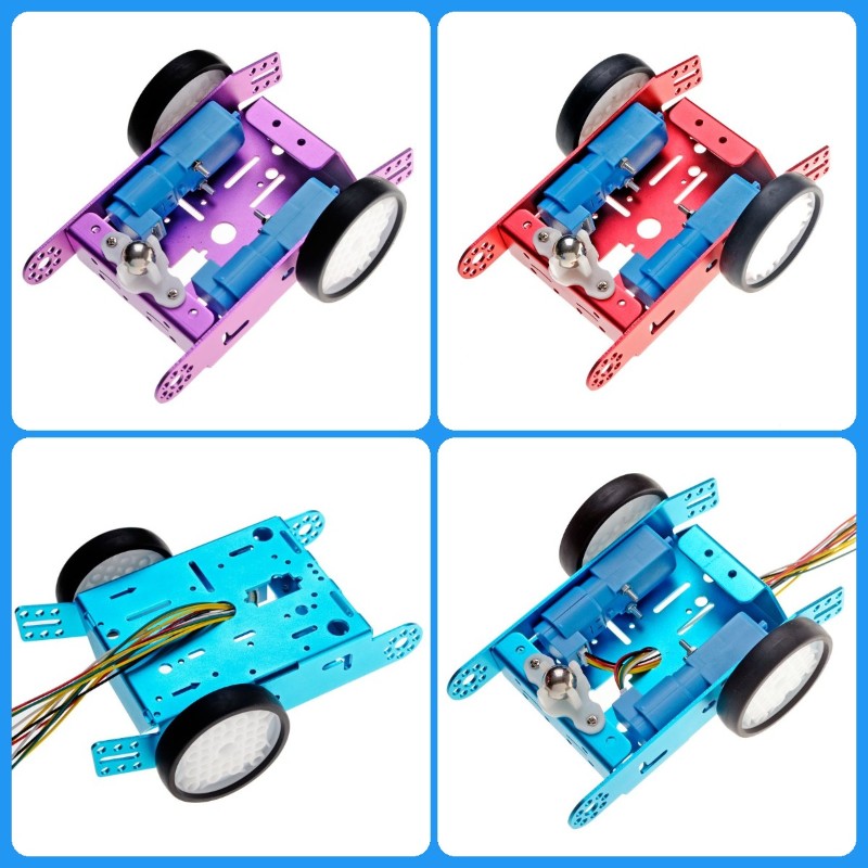 铝合金小车遥控巡线避障霍尔编码器铝合金智能小车底盘套件diy
