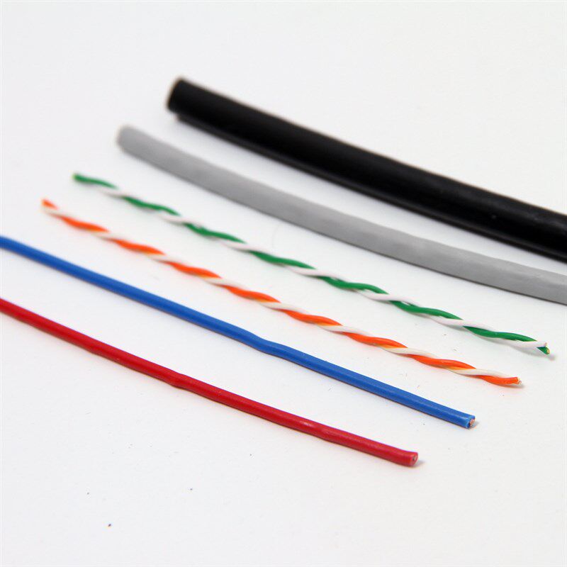 室外4+2芯监控网线带电源一体线0.5平网络综合线复合二合一100米