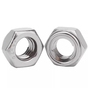 304不锈钢金属防松螺母锁紧防滑自锁六角螺丝帽M4M5M6M8M10M12