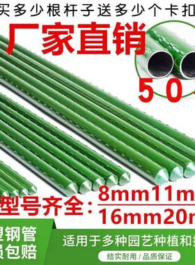 植物支架园艺包塑钢管黄瓜番茄丝瓜支架爬藤杆包塑支架种菜架子