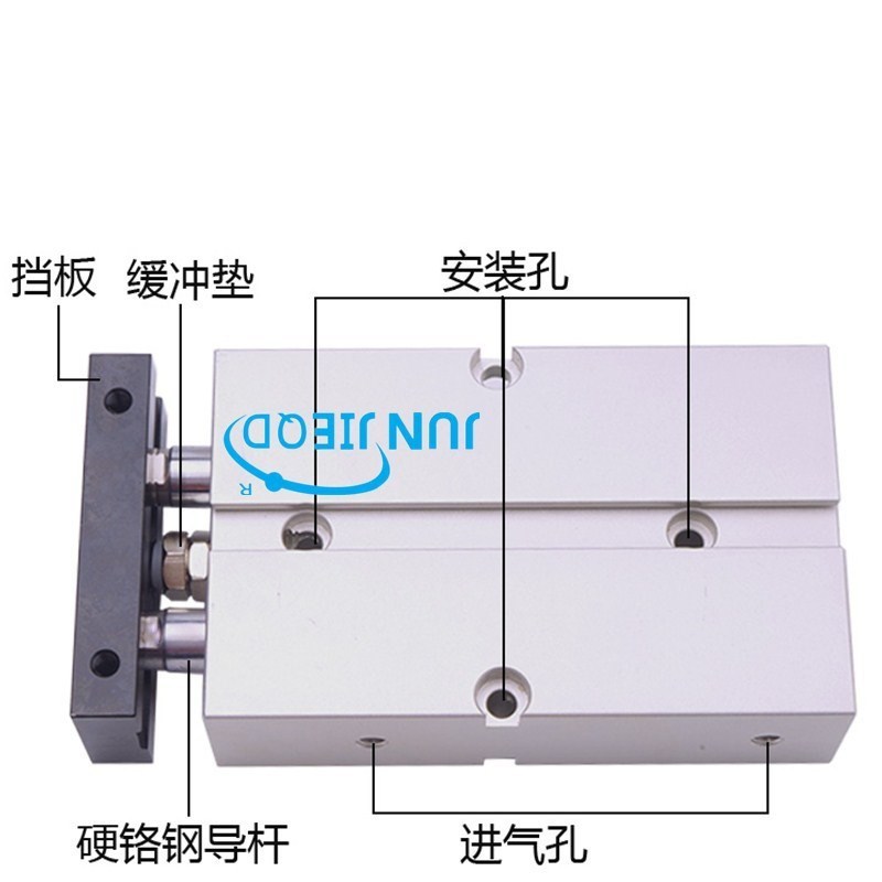 源头工厂TN25X50双轴气缸双杆气缸小型气缸双作用气动气缸