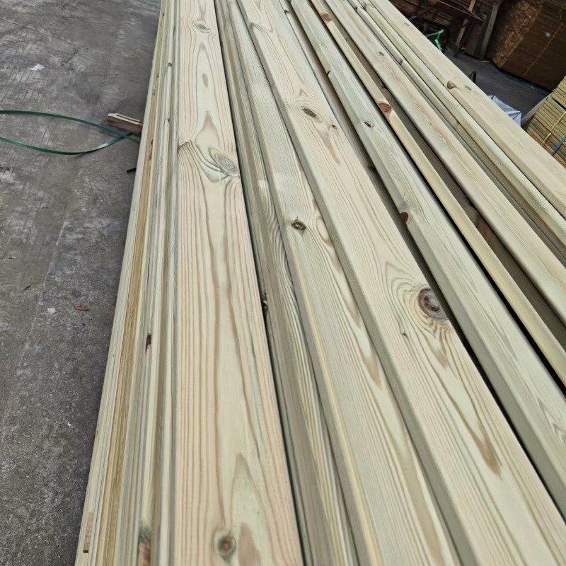 防腐挂瓦条抛光户外樟子松松木木地板耐用结巴少隔断处理定制