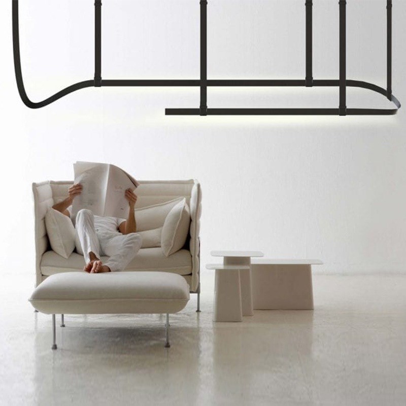 意式设计师皮带长条餐厅吊灯后现代简约客厅吧台办公室样板间吊灯