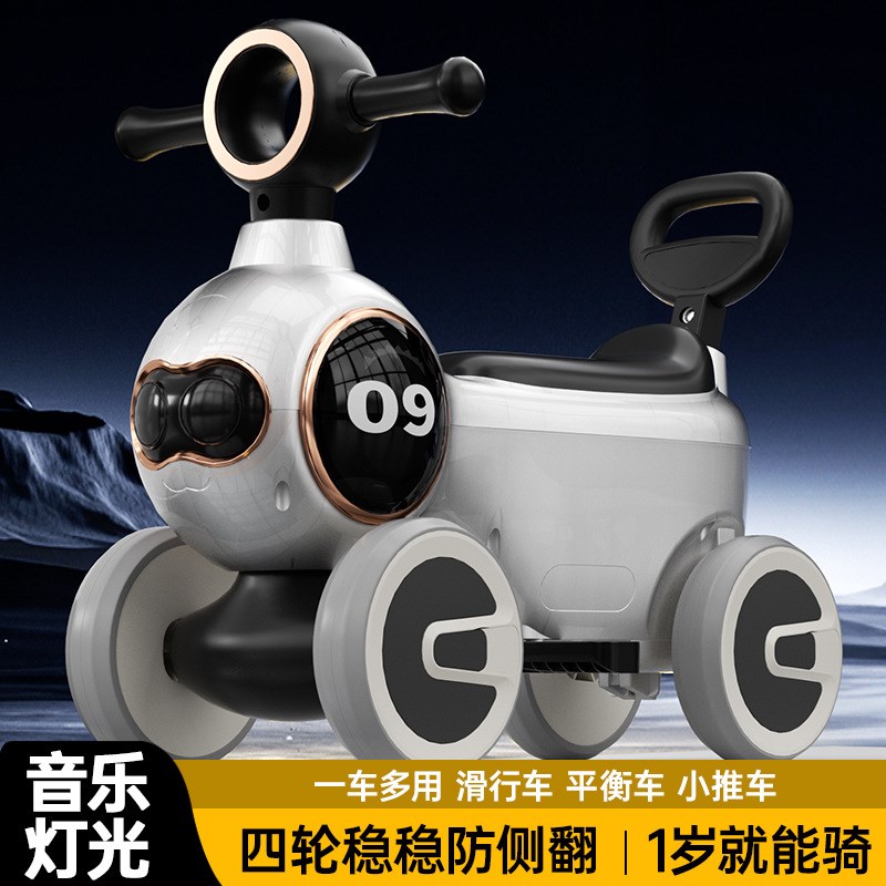 新款儿童 扭扭车音乐灯光宝宝可坐可推1-4岁四轮男女孩滑步