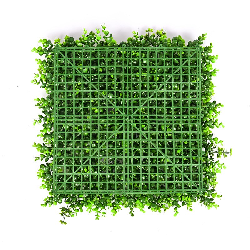 仿真大尤加+松枝植物墙装饰假草坪加密米兰尤加利塑料草坪商场