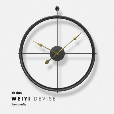 客厅挂钟家用钟表个性创意轻奢现代简约时钟挂墙静音网红装饰挂表