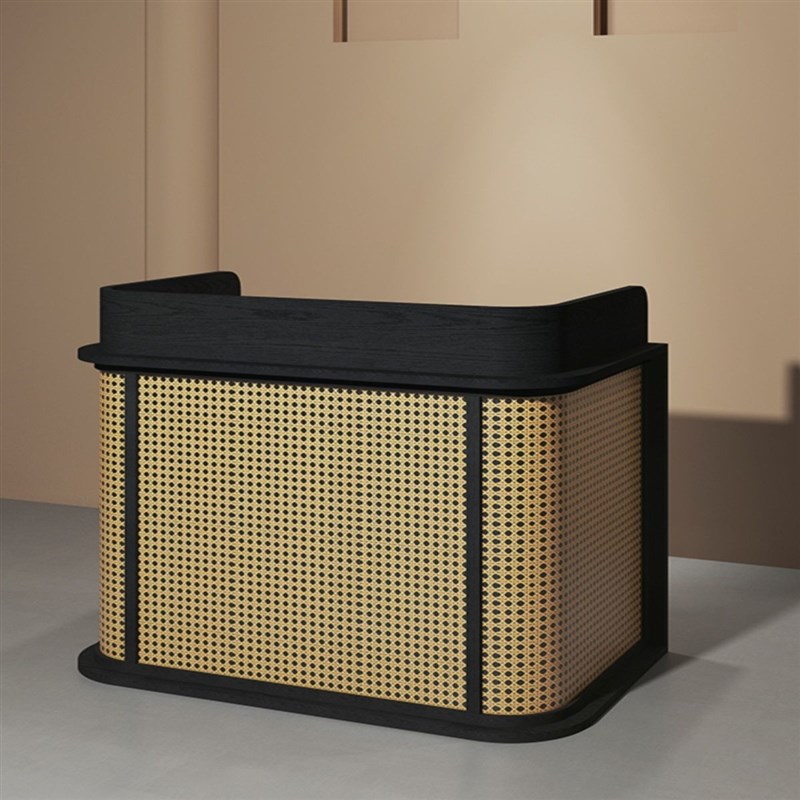 收银台店铺小型日式饭店门口咨询C台小吧台餐饮商用进门接待迎宾