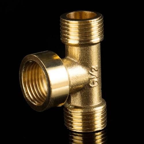 天一 金牛 全铜外内外三通 4分 加厚水暖接头 管材铜水管配件接头