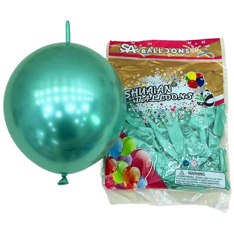 帅安金属铬色g5寸10寸12寸18寸36寸气球金属尾巴金属长条爱心气球