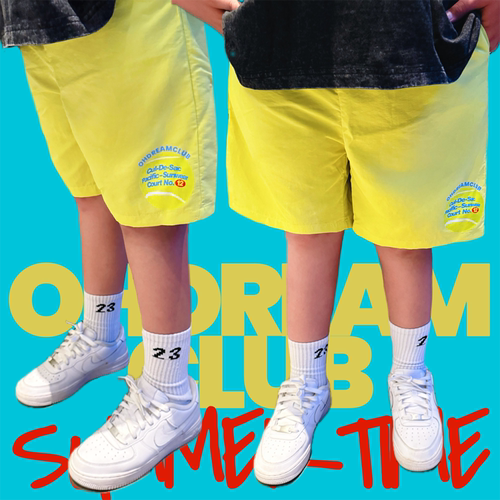 OHDREAM童装荧光绿凉感儿童户外休闲短裤