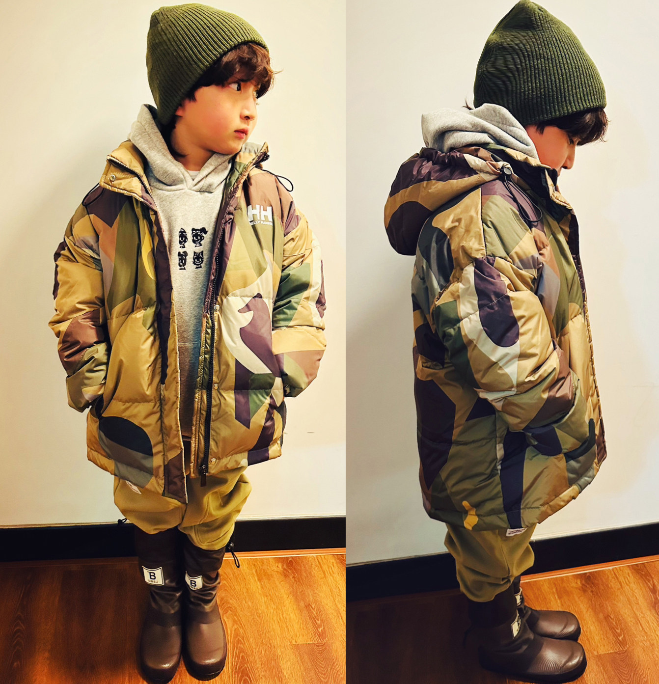 OH!DREAM 毛暴暴马卡龙 柔软好穿迷彩儿童羽绒服 卡其裤,童装/婴儿装/亲子装,羽绒服,淘宝优惠券,粉丝福利购,淘宝优惠卷
