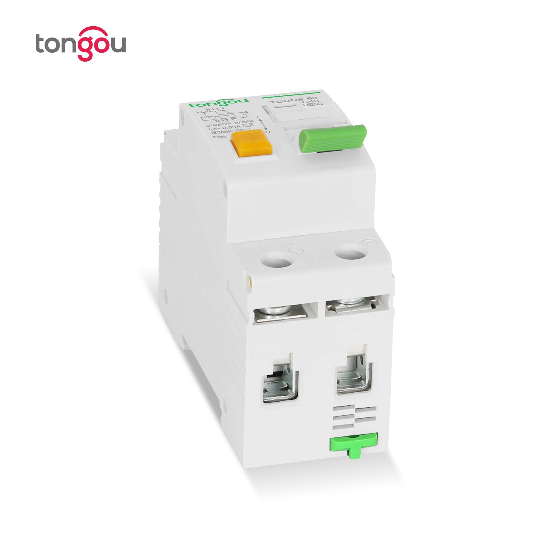 漏电断路器A型漏电保护空气开关微型漏保断路器2P40A跨境RCBO