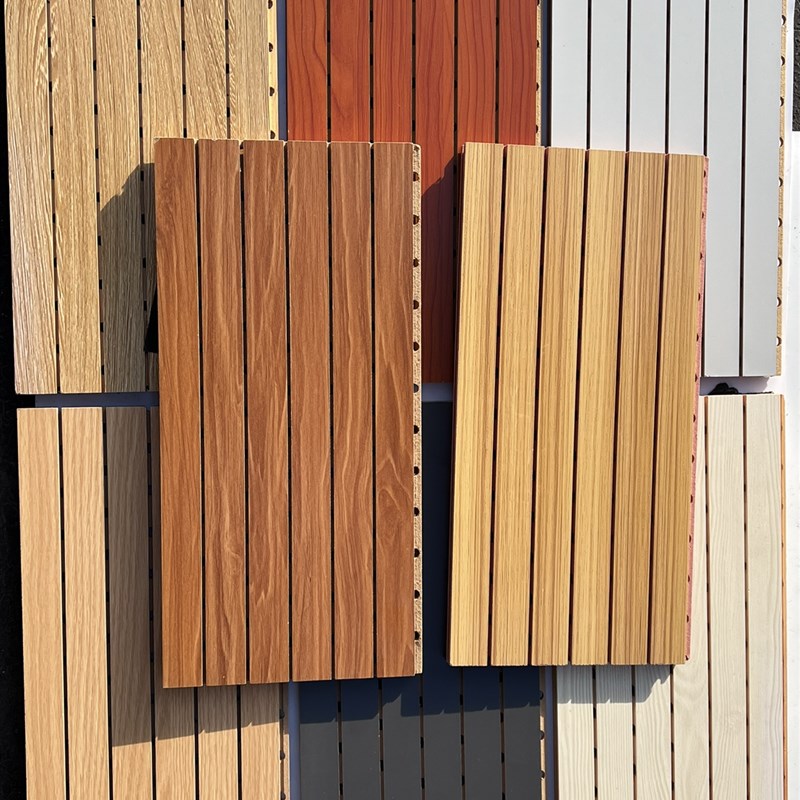 实木质吸音板防火防潮办公室会议厅学校墙面槽装饰环保Z阻燃隔音