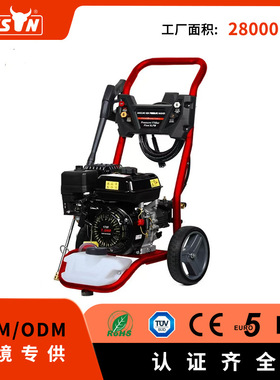 Bison170bar汽油高压清洗机推车式洗车泵大流量商用家用洗车工具