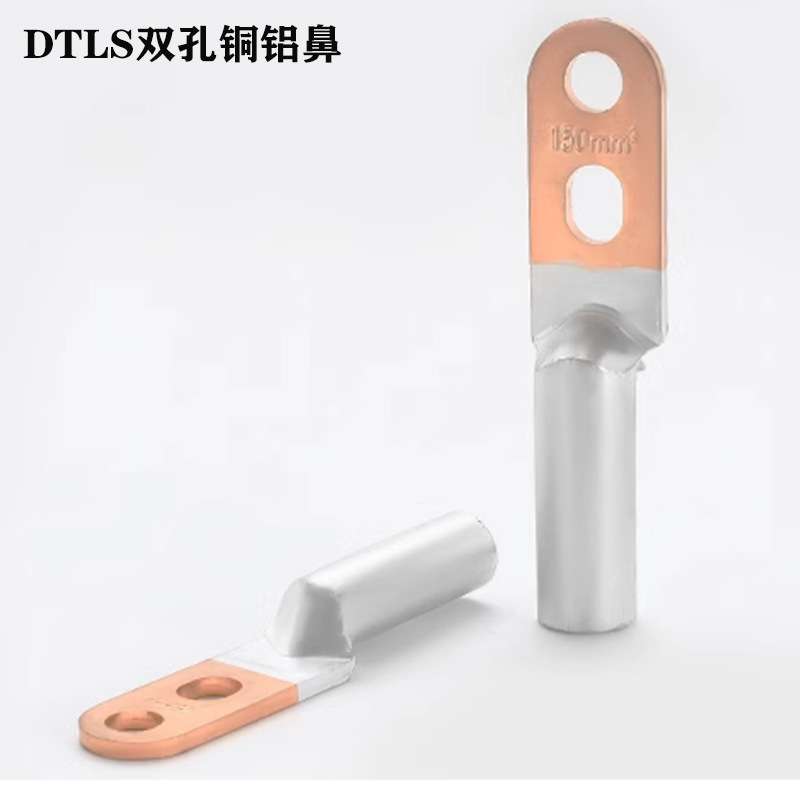 双孔铜铝鼻 DTLS-500 铜铝过渡接线端子 两眼线鼻子 铜铝线耳