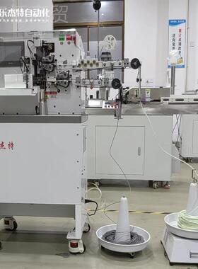 自动送料裁断烤 电线穿热缩套IHE管机自送管烘裁线动穿套管机机