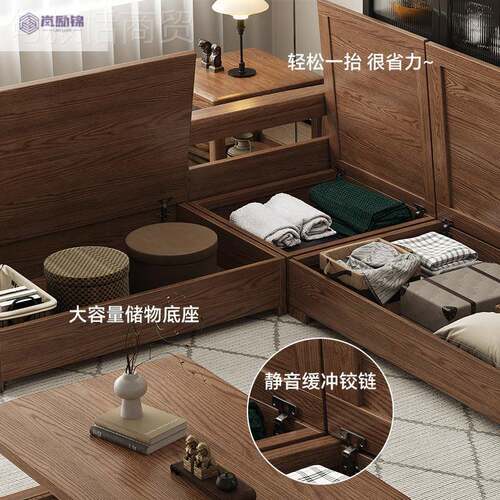 冬木夏两发用高箱物沙简约白储蜡沙发实木沙发客厅沙发组合OBW大