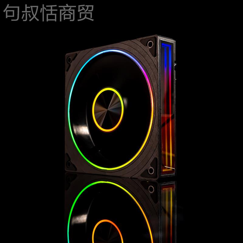 丛林豹星环A RGB机箱风扇1BXM2C针散热风扇神光同步5V3灵动环形灯