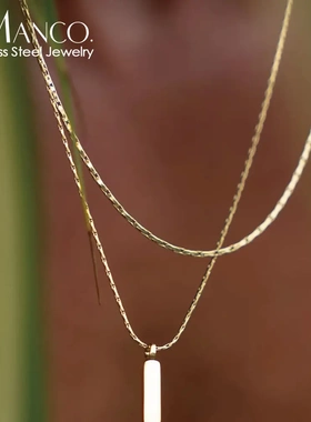 男士叠戴项链极细简约现货风