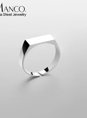 男士戒指冷调白极简现代风