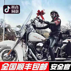 TTCO网红哈雷安全官翘尾复古机车个性瓢半盔电动车轻便式夏季头盔