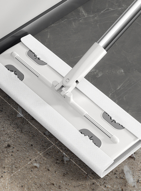 静电除尘纸拖把免手洗平板拖把家用一拖净夹布一次性懒人拖地神器