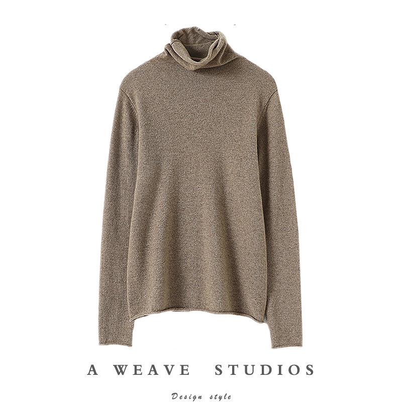 这件太好穿了!高领羊绒衫女纯羊绒毛衣套头针织打底衫秋冬新款