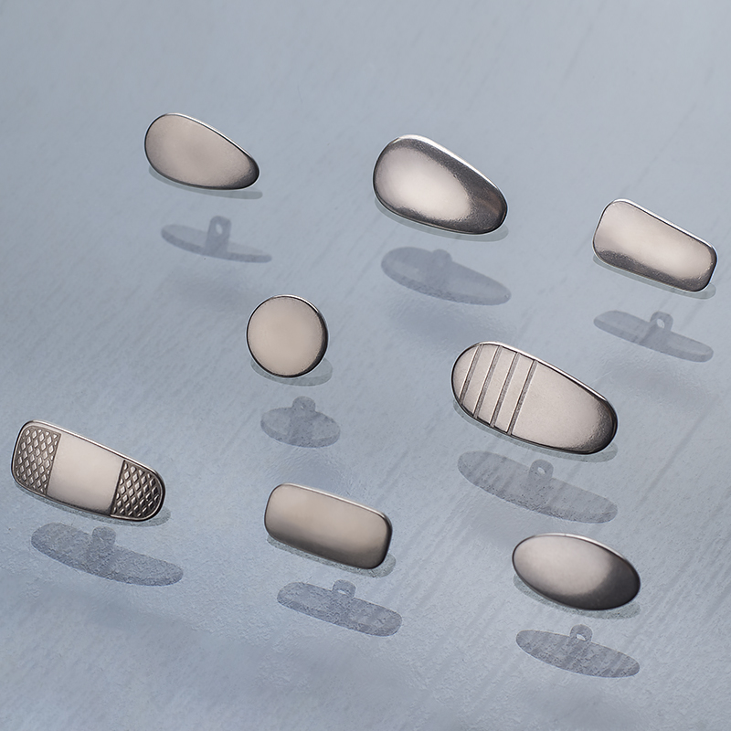 钛鼻托 纯钛合金眼镜鼻托眼睛垫金属托叶配件送螺丝刀口多形状款