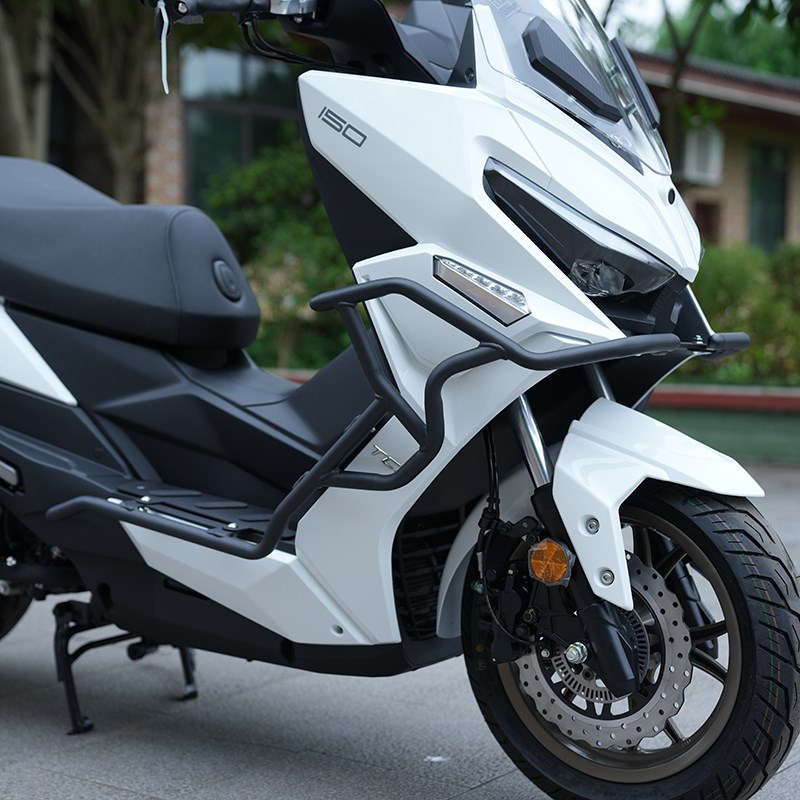 适用于光阳RKH150保险杠改装H150平踏前后护杠排气防摔尾架配件