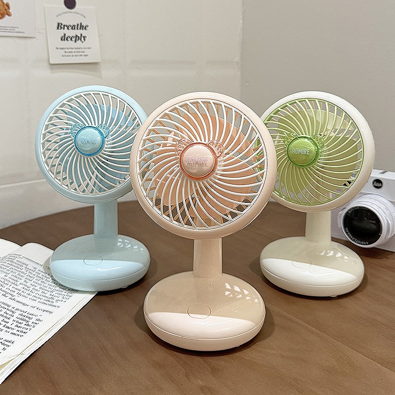 台式桌面小风扇迷你学生宿舍小电扇静音办公室桌上小型床头电风扇