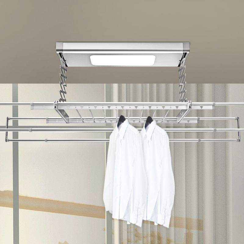 海尔MT02U1电动晾衣架隐形智能遥控自动升降晾衣机隐藏伸缩杆衣架