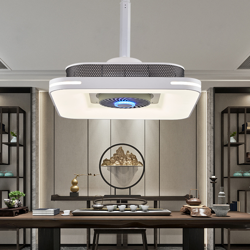 麻将机吸烟灯升降吊灯棋牌室空气净化器茶楼馆房桌专用抽烟排烟灯