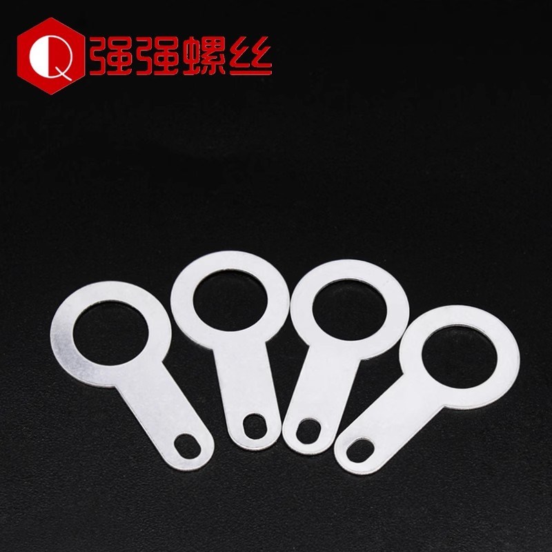 单头焊片铜镀银线耳垫圈圆形环形焊接端子铜接线片铜垫片M2.2-6.2