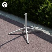 户外遮阳伞摆摊大伞底座四脚固定铁架座墩太阳伞折叠十字伞架支架