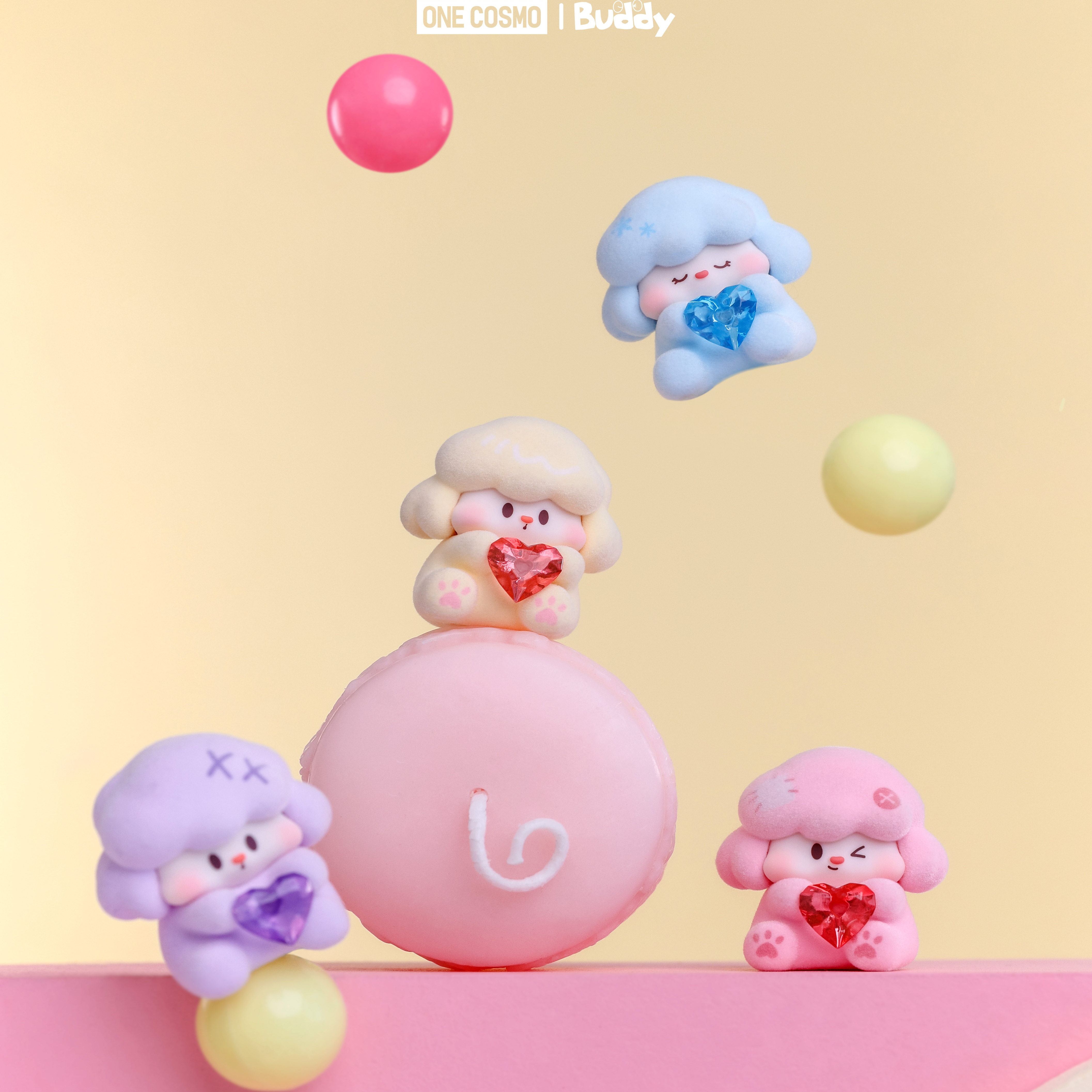 Buddy闪耀小狗也心动系列萌粒盲袋潮玩盲盒可爱摆件少女新