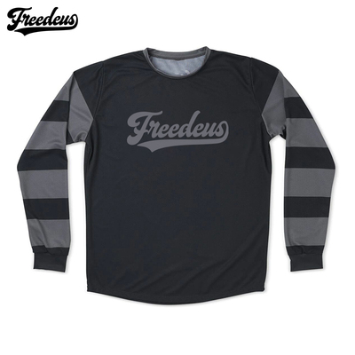 2023夏天复古越野摩托车速降骑行服长袖速干衣透气林道山地车T恤