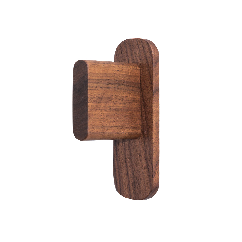 适用于戴森卷发棒收纳架支架置物架壁挂免打孔黑胡桃木美发器挂架