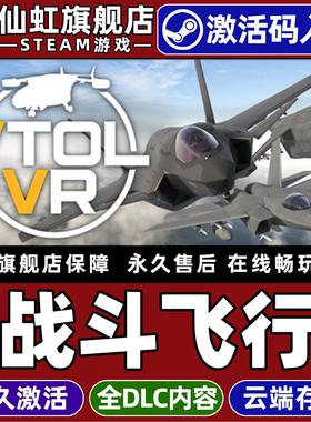 Steam正版战斗飞行 激活码CDKey入库全球区国区 VTOL VR 全DLC 电脑PC动作独立模拟虚拟现实战斗飞行射击游戏