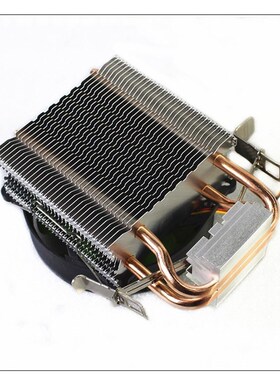 兰硕迷你版9cm双铜管775cpu散热器静音1155AMD2011针台式机风扇